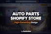 design auto part shopify store auto part website automotive website