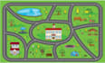 draw your cartoon map, kids mat with custom locations