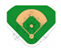 draw campground, baseball play ground, landscape and render