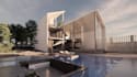 design modern luxury villa with 3d rendering and floor plans