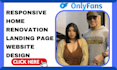 design responsive onlyfans website onlyfans agency website dating website