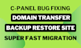 transfer website do wordpress migration or take wordpress backup to new host