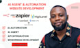 build crm automation n8n workflow n8n ai agent gohighlevel wordpress lms website