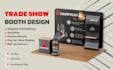 design trade show booth and backdrop
