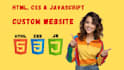 design HTML CSS, js and bootstrap responsive website for you