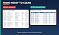fix excel formulas, clean messy data and format your sheet