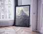 create realistic canvas and frame mockups for wall art