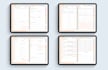 custom design etsy hyperlinked digital planner, digital journal and calendar