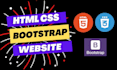 build responsive static website with HTML, CSS, js
