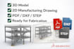 design solidworks 3d models with fabrication and shop drawings