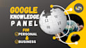 edit and set up google knowledge panel, knowledge graph, gmb