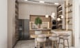 create modern and functional kitchen with realistic 3d renders