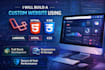 build a custom website with PHP laravel