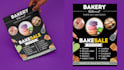 create commercial cafe food menu flyers and poster