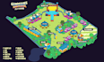 create event, tourist, and fantasy map illustration