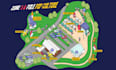 create event, tourist, and fantasy map illustration