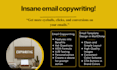 do sale email copy, and email sequence with email copywriting
