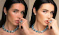 do face retouching and high beauty skin retouch