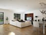 design 3d bedroom, bath, living interior with 3d rendering