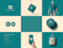 do modern business logo design, branding kit and brand identity design