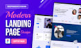 design creative modern landing page or website