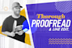 professionally proofread and line edit your book