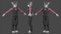 create 3d character model vrchat vtuber avatar furry anime unity vroid VR model