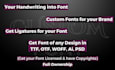 create custom font and otf ttf files for your project