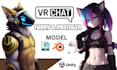 make unique vrchat avatar furry nsfw protogen vr character model