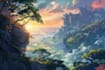 draw fantasy concept landscape illustrations