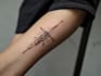 design a linear minimalist tattoo design
