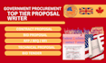 write government contract, bid proposal, rfp, rfq, contract proposal