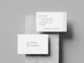 design minimalist business card and logo for eco brand, yoga company