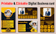 design printable and clickable digital business card
