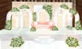illustrate your wedding venue in watercolor realistically