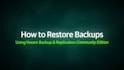 fix and configure veeam backup and replication