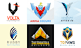 do polygonal, geometric, and origami inspired logo design