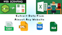 do perfect web scrapping,data from any website in any format