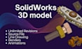 design 3d models,2d drawings with solidworks