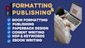 write, format, edit  upload book, ebook on amazon kdp, paperback design, kdp