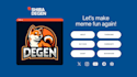 create memes coin website, crypto website