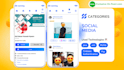 do native android social media and e commerce app using java