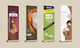 design roll up, pull up, signage design, retractable, roller banner