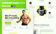 create high conversion figma landing page UI UX website mockup wireframe