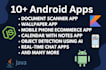develop native kotlin java android studio apps with backend