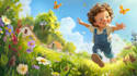 make a children book cartoons and creations using midjourney