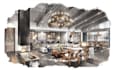 draw an interior perspective illustration full color