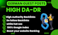 provide high authority german backlinks
