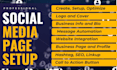 create, set up and optimize social media accounts