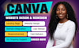 canva website design landing page website design